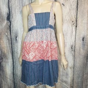 Kimich & Blue Peasant Dress MED  Urban outfitters